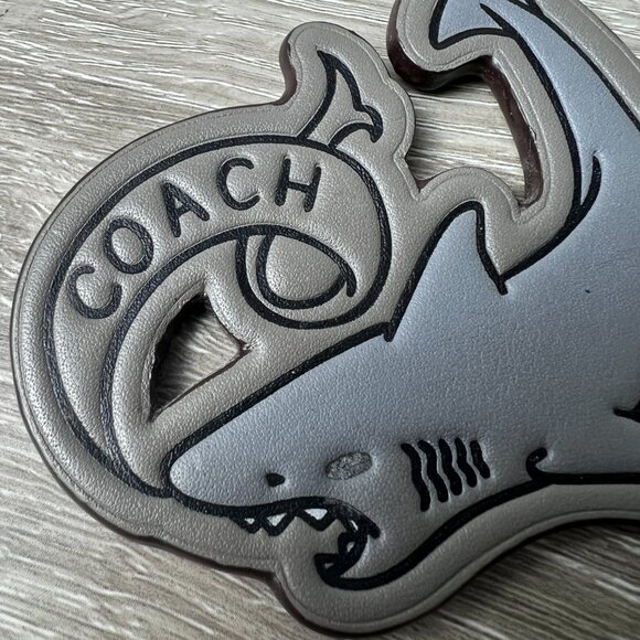 Rare Coach Shark Tattoo Hangtag KeyChain Keyfob - Picture 2 of 4